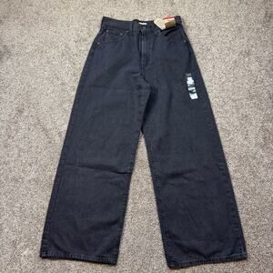 Levi's Cinch Baggy Jeans Grunge Black NWT Size 30x31 Wide Leg Loose Slub